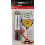 Corkpops 22525 Wine Glass Pens-2 Pack-Red & Green