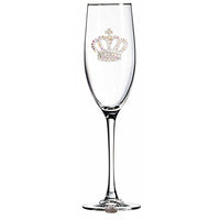 Corkpops 0100-001-600 Aurora Borealis Crown Jeweled Champagne Flute