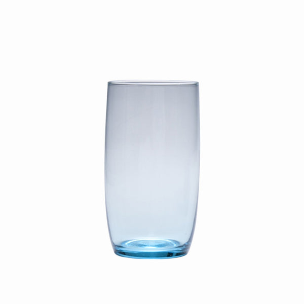 D&V Glass Gala Collection Iced Beverage/Cocktail Glass 19 Ounce, Aquamarine Blue