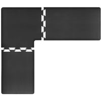 WellnessMats Anti-Fatigue Puzzle Set L Series Kitchen Mat - Black