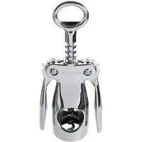 Vinturi Wing Corkscrew Wine Built-in Bottle Opener, Silver