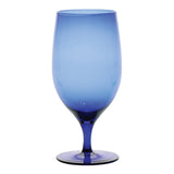 D&V Glass Gala Collection Goblet/Beverage Glass 15 Ounce, Cobalt