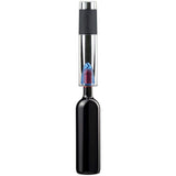 Vinturi Electric Rechargeable Wine Opener with Base and Foil Cutter, Silver