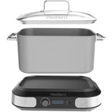 West Bend 87966 Versatility Slow Cooker, 6-Quart, Silver