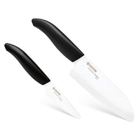 Kyocera Revolution Ceramic Knife, Black Handle/White Blade