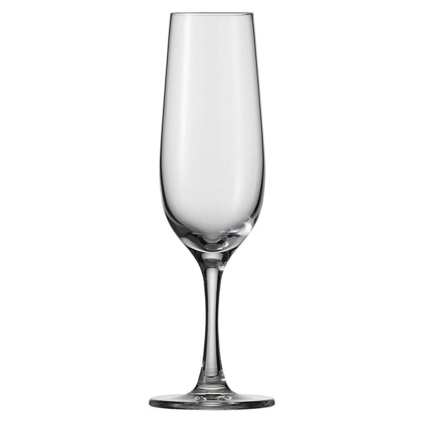 D&V Valore Lead Free, Break-Resistant, European Crystal Glass, Champagne Flute, 8 Oz, Set of 6