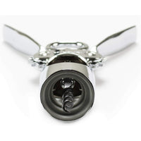 Vinturi Wing Corkscrew Wine Built-in Bottle Opener, Silver