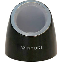 Vinturi Electric Rechargeable Wine Opener with Base and Foil Cutter, Silver