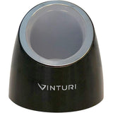 Vinturi Electric Rechargeable Wine Opener with Base and Foil Cutter, Silver