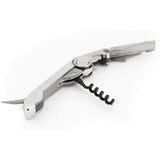 Vinturi All-In-One Waiter's Corkscrew Bottle Opener and Foil Cutter, Silver