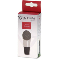 Vinturi Wine Stopper, Black, One size, Silver