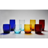 D&V Glass Gala Collection Short Beverage/Cocktail Glass 15 Ounce, Cobalt, Set of 12