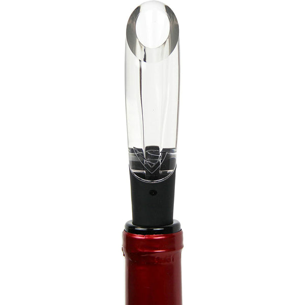 Vinturi On-Bottle Aerator for Red and White Wines, 1, Black