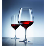 D&V Valore Lead Free, Break-Resistant, European Crystal Glass, Red Wine Glass, 15.4 Oz Set of 6