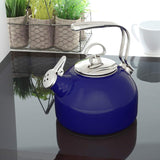 Chantal 37-18S Enamel-On-Steel Classic Teakettle, Cobalt Blue