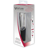 Vinturi On-Bottle Aerator for Red and White Wines, 1, Black