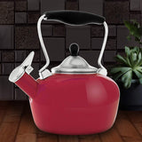 Chantal 37-CAT RA Catherine Teakettle, 1.8 quart, Apple Red