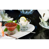 D&V Glass Temptationz Collection Stemless Tini Martini Cocktail Glass, 2 Ounce