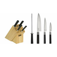 Kai Wasabi WBS0500 Black 5-Piece Knife Block Set