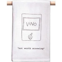 CorkPops 77740 "Not Worth Screwing" Bar Towel