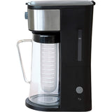 West Bend Fresh Iced Tea and Coffee Maker Includes an Infusion Tube to Customize the Flavor and Features Auto Shut-Off, 2.75 Quart, Black