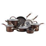 Circulon Symmetry Hard-Anodized Nonstick 11-Piece Cookware Set, Chocolate