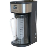 West Bend Fresh Iced Tea and Coffee Maker Includes an Infusion Tube to Customize the Flavor and Features Auto Shut-Off, 2.75 Quart, Black