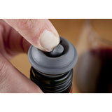 The Original Vacu Vin Wine Saver with 2 Vacuum Stoppers and 2 Wine Servers - Stainless Steel