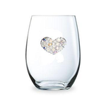 Corkpops 0100-006-200 Multi Stone Heart Stemmless