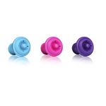 Vacu Vin Wine Saver Vacuum Stoppers Set of 6– Blue/Pink/Purple