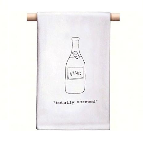 CorkPops 77710 "Totally Screwed" Bar Towel