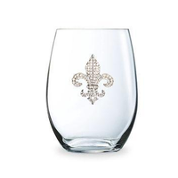 Corkpops 0400-001-200 Diamond Fluer De Lis Stemless