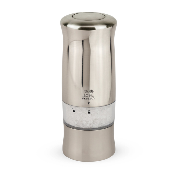 Peugeot 24086 Zeli Electric 5.9 Inch Salt Mill, Brushed Chrome