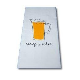 CorkPops 66640 "Relief Pitcher" Beer Bar Towel