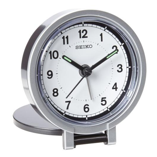 Seiko QHT011KLH Travel Analog Clock