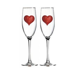 Corkpops 0900-009-601 Red Heart Champagne - Double