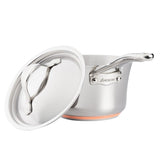 ANOLON 3.5-QT. Covered Saucepan, Stainless Steel