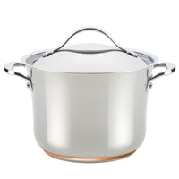 ANOLON 6.5-QT. Covered Stockpot, Stainless Steel