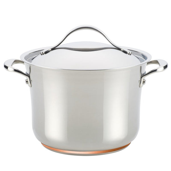 ANOLON 6.5-QT. Covered Stockpot, Stainless Steel