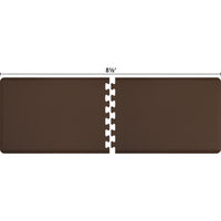 WellnessMats Anti-Fatigue Puzzle Set Kitchen Mat - Brown