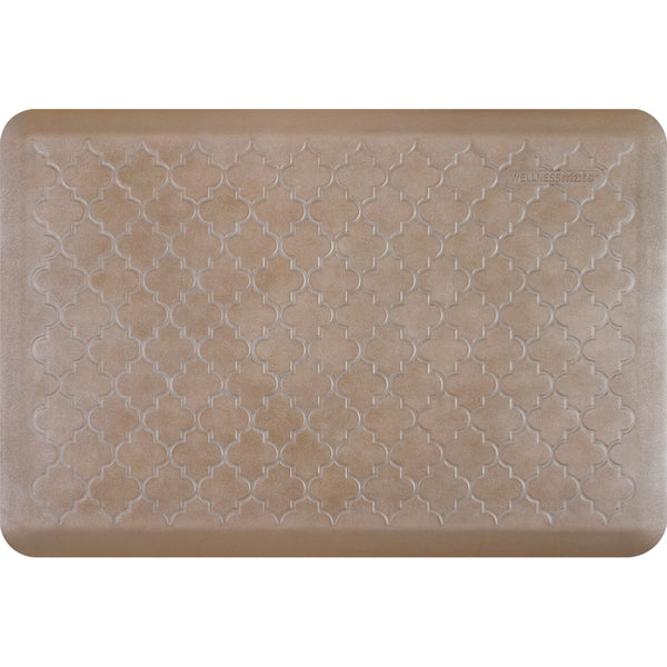 WellnessMats Estates Trellis Anti-Fatigue Floor Mat - Sandstone