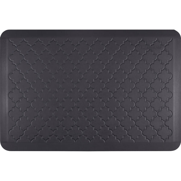 WellnessMats Estates Trellis Anti-Fatigue Floor Mat - Midnight Blue