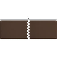 WellnessMats Anti-Fatigue Puzzle Set Kitchen Mat - Brown