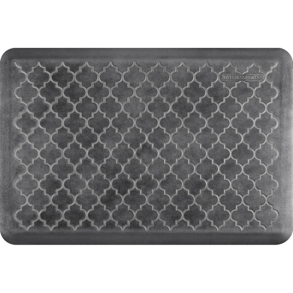 WellnessMats Estates Trellis Anti-Fatigue Floor Mat - Onyx