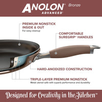 ANOLON 9.5" Crepe Pan, Bronze