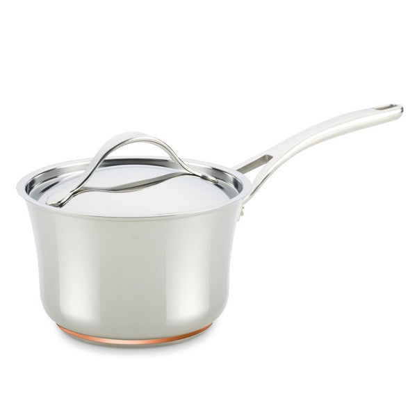 ANOLON 3.5-QT. Covered Saucepan, Stainless Steel