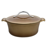 ANOLON 5-QT. Round Dutch Oven, Umber