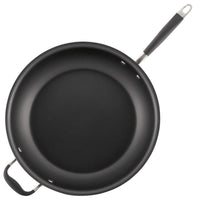 ANOLON 14" Skillet With Helper Handle, Gray