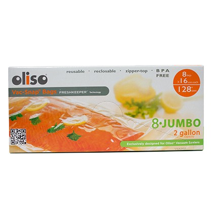 Oliso Vac-Snap Jumbo Bags (8/Ct)