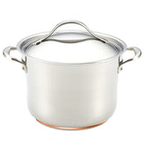 ANOLON 6.5-QT. Covered Stockpot, Stainless Steel